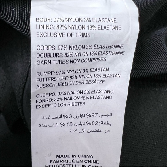 ADDITION Elle Cactus Black Tankini Top Size 2x - Picture 9 of 9